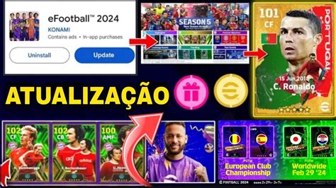 ATUALIZAÇÃO TODAS AS NOVIDADES NO EFOOTBALL 2024 OQUE VEM NESTA