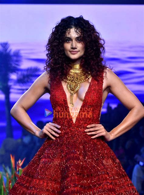 Photos Taapsee Pannu Walks The Ramp For Designer Monisha Jaising At