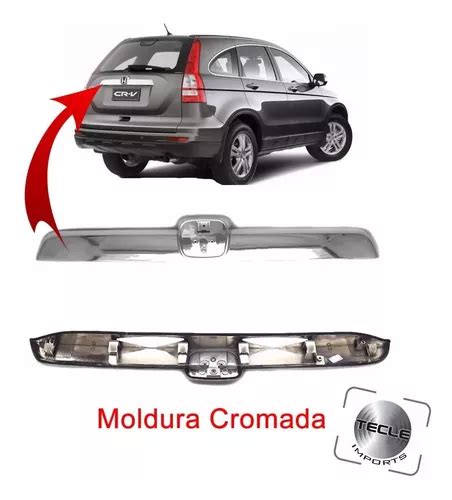 Moldura Traseira Honda Crv 2007 2008 2009 2010 2011 Cromada