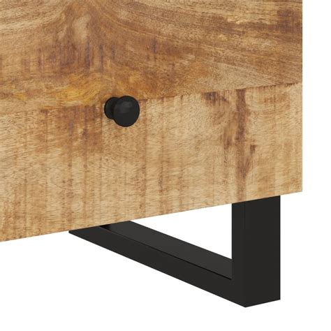 ETO Tables de chevet 2 pcs Bois de manguier solide et d ingénierie