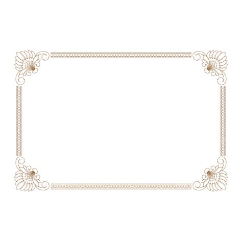 Floral Frame Rectangle Vector Design Images Rectangle Golden Floral