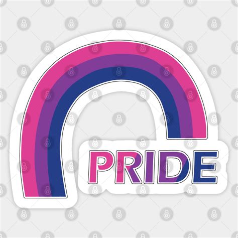 Bisexual Rainbow Pride Pride Sticker Teepublic