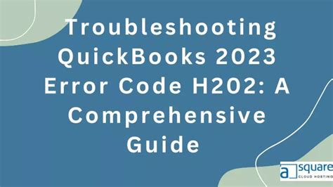 PPT Error H202 In QuickBooks Desktop A Comprehensive Guide