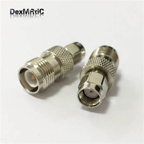 Pc New Rp Tnc Female Jack To Rp Sma Male Plug Rf Coax Connector