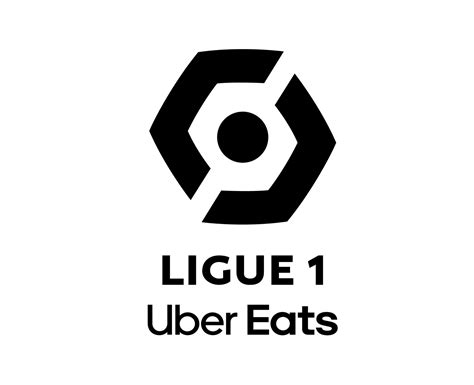 Ligue Uber Eats Logo Black Symbol Abstract Design Vector Illustration