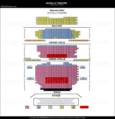 Novello Theatre seating plan and prices | Seating plan, Theater seating, How to plan