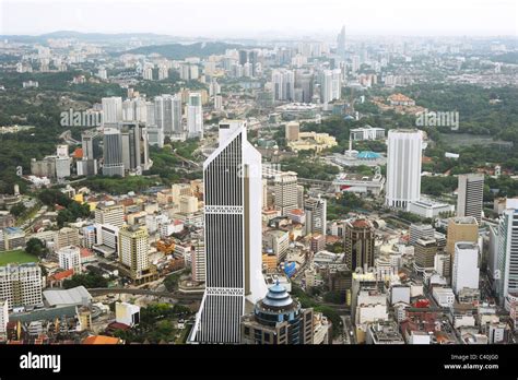 Aerial View Of Kuala Lumpur From Kuala Lumpur Tower Stock Photo Alamy