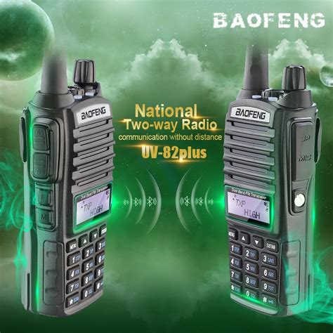 Baofeng Walkie Talkie UV 82 Plus Original Triple 8W 4W 1W Salida De