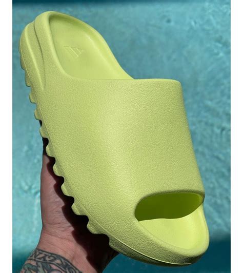 Adidas Yeezy Slide Glow Green 2022 Hq6447 Купить Цена Оригинал интернет магазин Werare