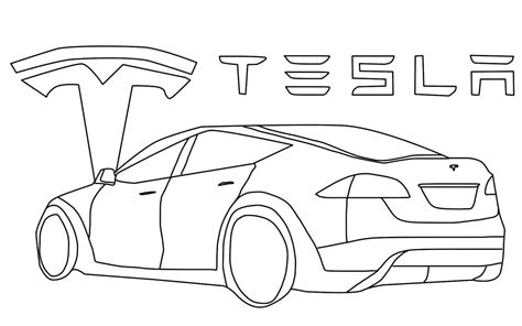 Coloriage Tesla à Imprimer Sur Coloriageenfantcom