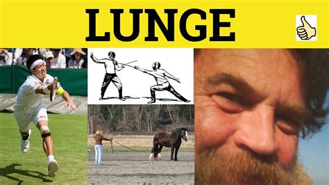 🔵 Lunge - Lunge Meaning - Lunge Examples - Lunge Definition - YouTube