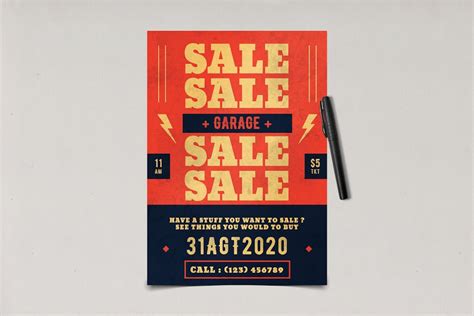 Garage Sale Flyer - Design Template Place