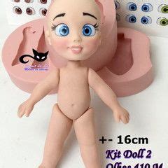 Molde Silicone Topo De Bolo Doll Olhos M Elo Vaselina