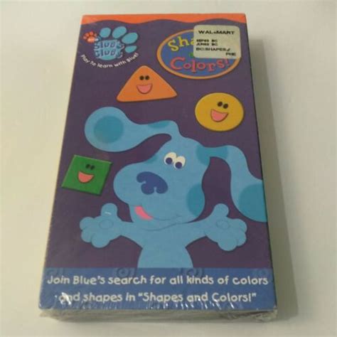 Blues Clues Shapes And Colors Vhs Ebay