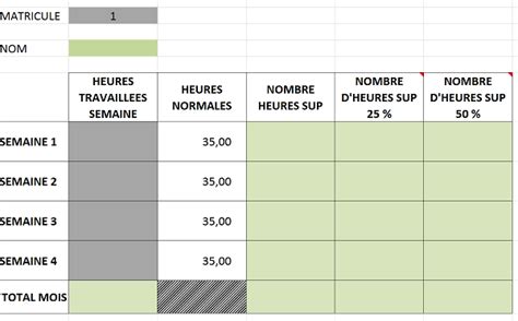 Intime De complément tableau heures supplémentaires excel lInternet