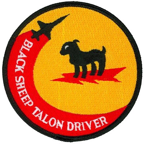 8th FIGHTER SQUADRON BLACK SHEEP TALON DRIVER Flightline Insignia