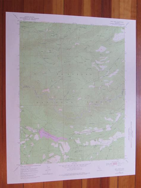 Devil Peak California 1975 Original Vintage USGS Topo Map 1975 Map