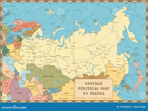 Russian Federation Map And Symbols Set. Vector | CartoonDealer.com ...