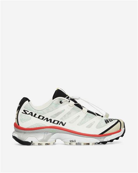 Salomon Xt 4 Og Topography Sneakers Vanilla Ice White Aurora Red