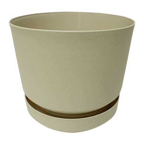 Maceta Edenika Formec con Plato 14 Pulgadas Ivory | Walmart
