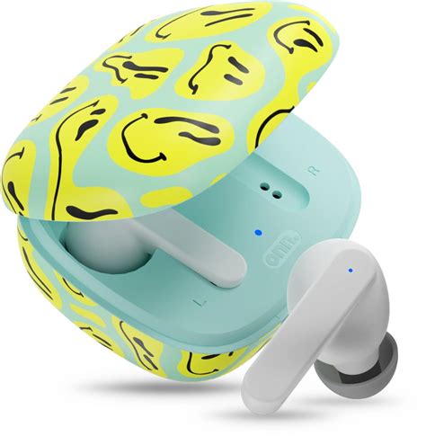 onn. True Wireless Earbuds with Charging Case- Smiley - Walmart.com