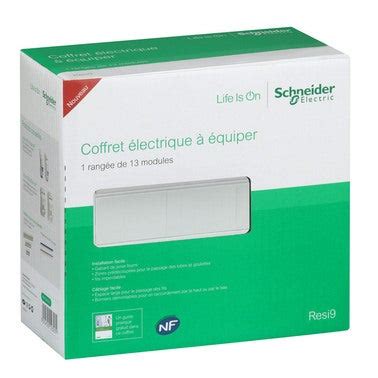 Coffret nu RESI9 1 rangée SCHNEIDER ELECTRIC Bricoman