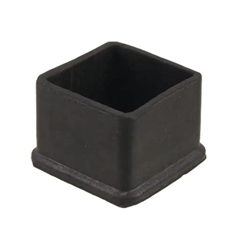 Rubber Square Table Leg Cap Furniture Cover Black Chair Cover