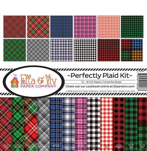 Ella And Viv Paper Company Perfectly Plaid X Kit