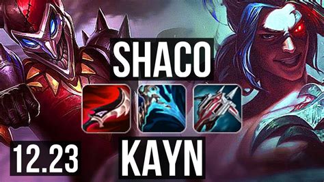 SHACO Vs KAYN JNG 7 0 6 3 4M Mastery 1600 Games Godlike EUW