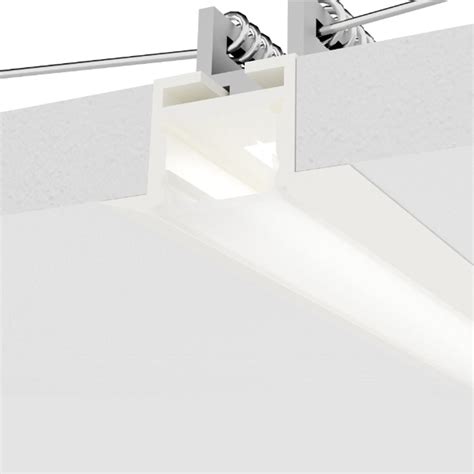 Profilo Alluminio Bianco Incasso 1mt O 2mt Strip Led Per Cartongesso