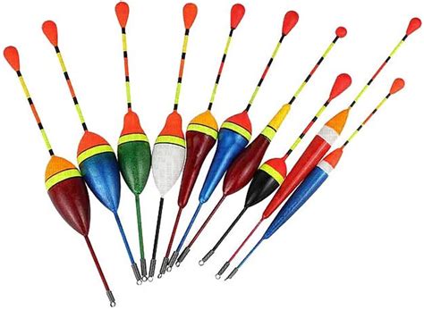 DULSPUE 10 pcs Flotteur Peche Pêche Set De Pêche Au Flotteur Flotteur