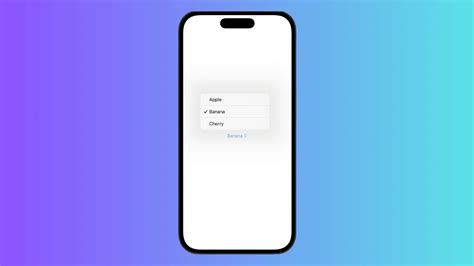 How To Create Dropdown Menu Using Picker In IOS SwiftUI Coding With