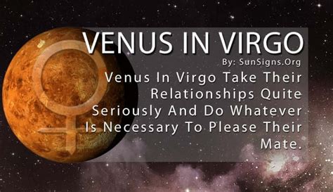 Venus In Virgo Meaning Being Organized And Thoughtful Sunsigns Org