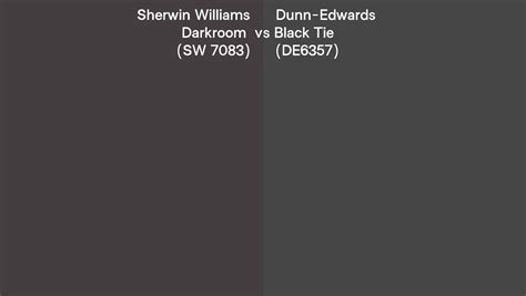 Sherwin Williams Darkroom Sw 7083 Vs Dunn Edwards Black Tie De6357 Side By Side Comparison