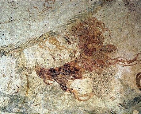 The Marvellous Wall Painting Showing The Abduction Of Persephone By