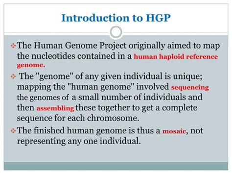 Human Genome Project Ppt