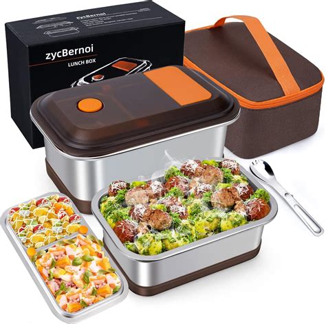 Amazon Zycbernoi Stainless Steel Bento Lunch Box For Adults Eco