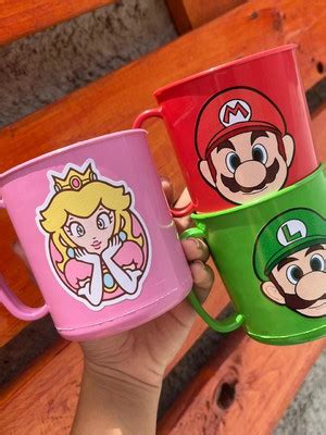 Canecas Turma Mario Bros Luigi Peach Lembrancinhas Compre Produtos