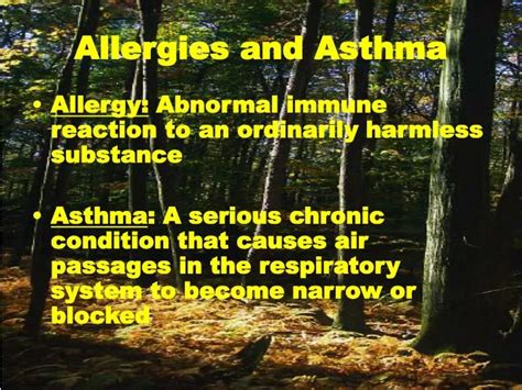 Ppt Allergies And Asthma Powerpoint Presentation Free Download Id