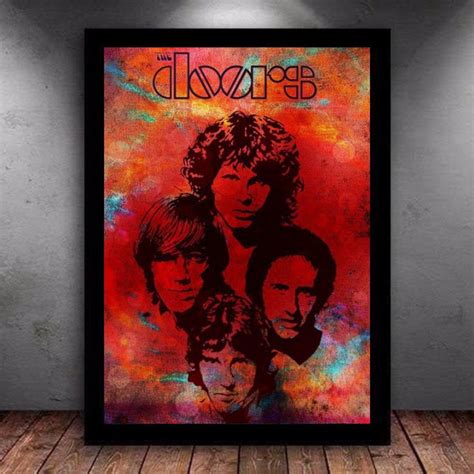 Quadro Banda The Doors Rock N Roll Elo Produtos Especiais