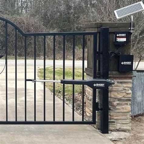 Ghost Controls Heavy Duty Solar Automatic Gate Opener Kit For Driveway