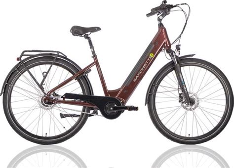 Elektrische Damesfiets Deluxe Plus Middenmotor Nxs 7 50 Cm Rood