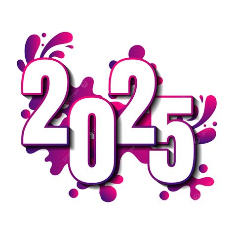 Happy New Year 2025 Text Design Vector Happy New Year 2025 Png And