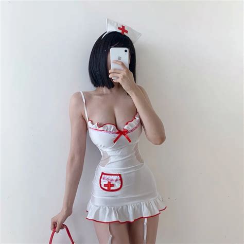 S E Sleeveless Krankenschwester Cosplay Uniform Leidenschaft