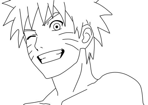 Naruto Uzumaki Drawing Outline