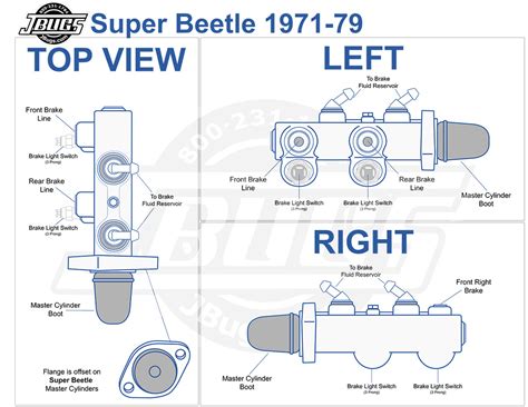 1971 1979 VW Super Beetle Brake Line Diagram 42 OFF