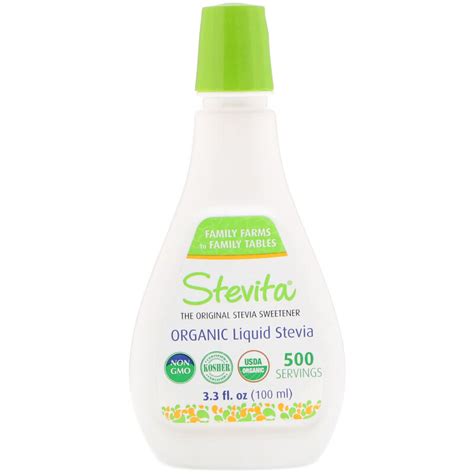 Stevita Organic Liquid Stevia 33 Fl Oz 100 Ml Iherb