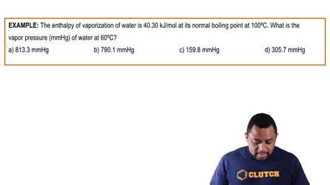 Clausius Clapeyron Equation Examples And Practice Problems Pearson