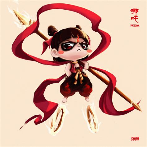 ArtStation - Nezha FANART 19/8/3, Suda Black | Artwork, Anime, Fan art