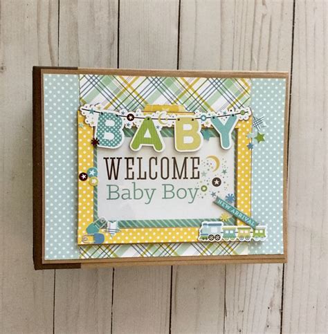 Echo Park Bundle Of Joy Mini Album Etsy Baby Scrapbook Album Mini